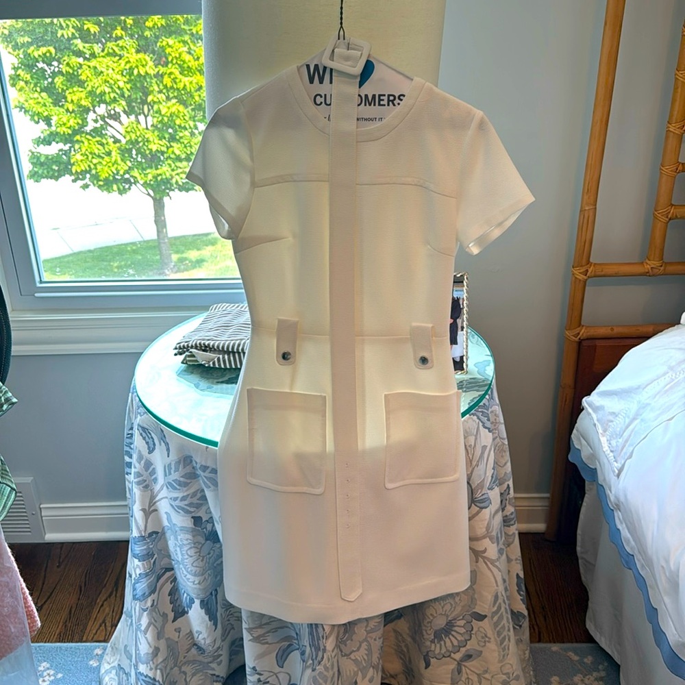 Summer white dress / structured by Club Monaco